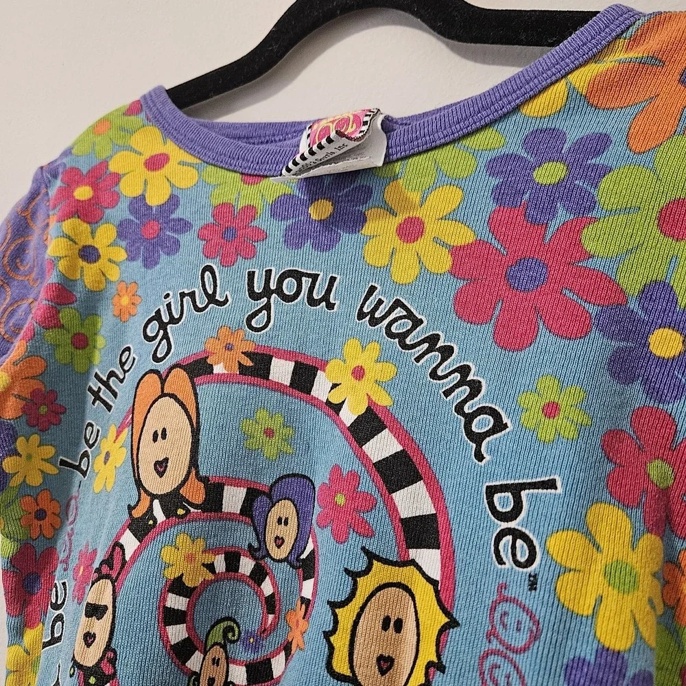 Be The Girl You Wanna Be 2 Grrrls Shirt Vintage Y2K‎
